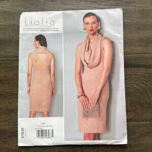 VOGUE Pattern V1531 Lialia Dress Size 4-12 New UNCUT